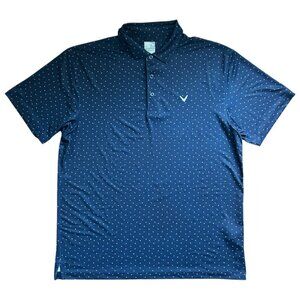 Callaway Golf Polo Opti-Dri Blue Shirt Large